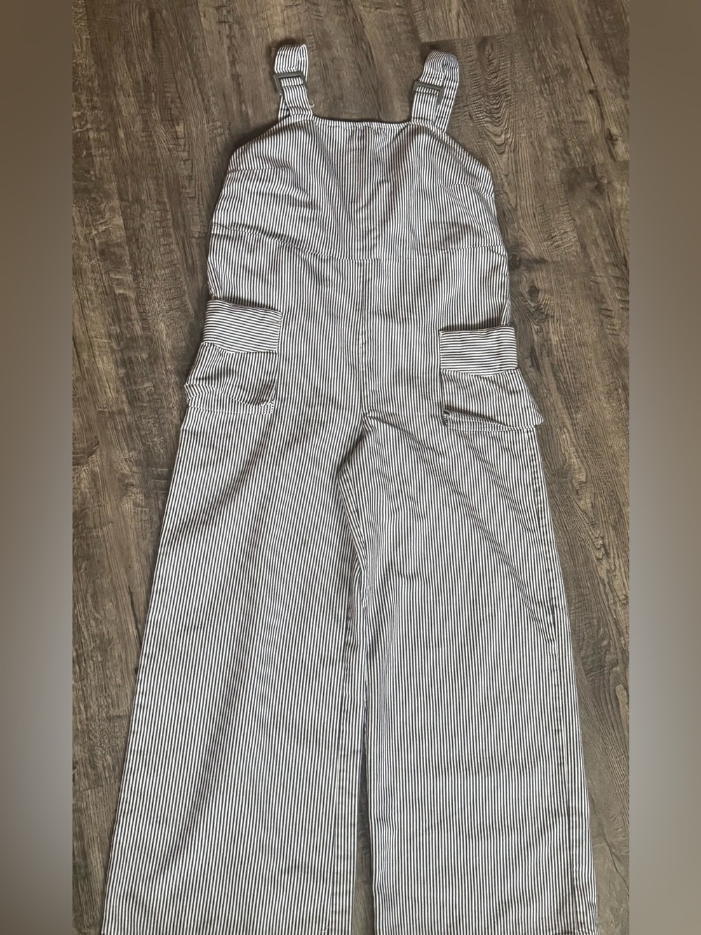 Urban Outfitters Black & White Striped Wide Leg Overalls Size XS